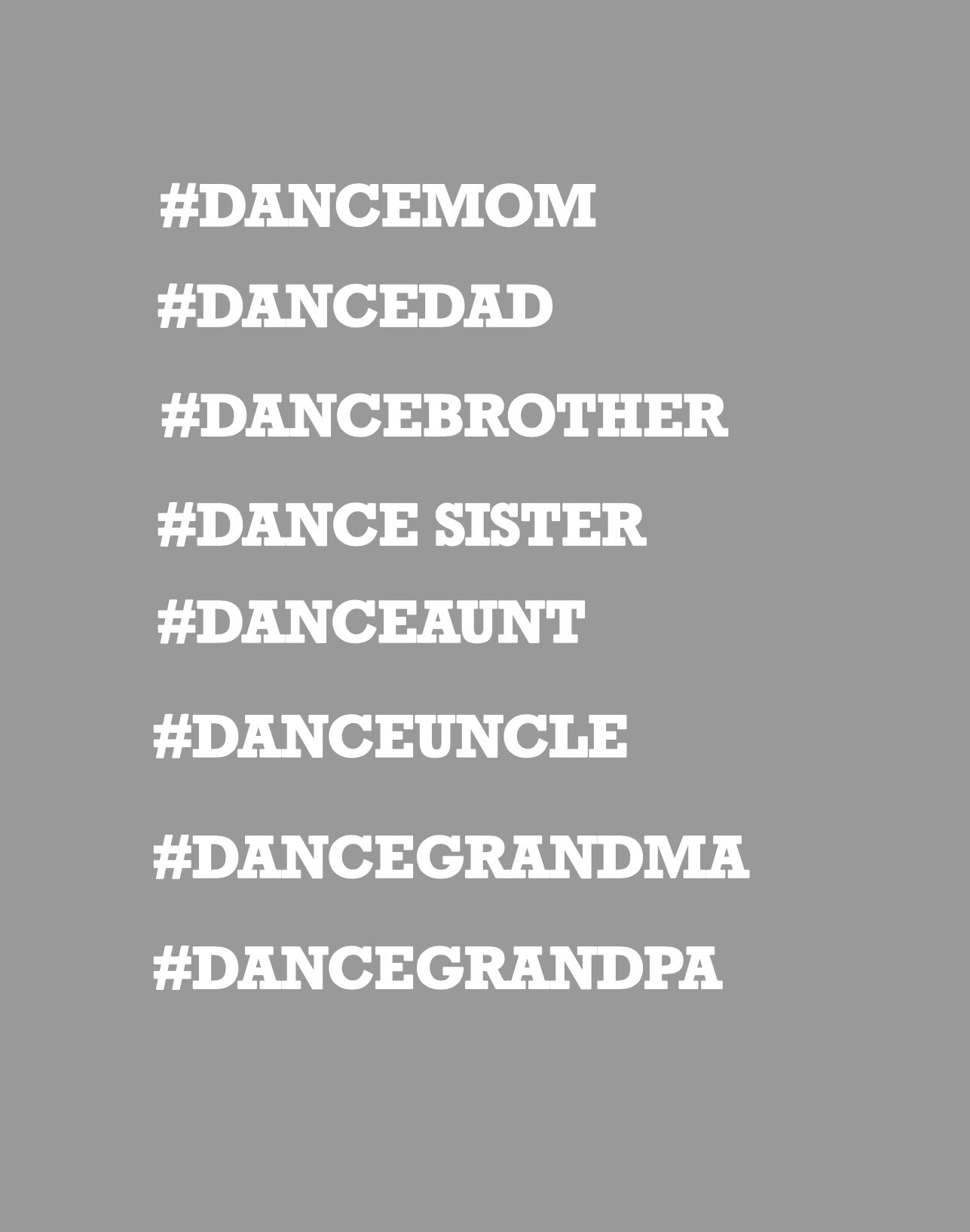 #Family Logo for Back of Shirts