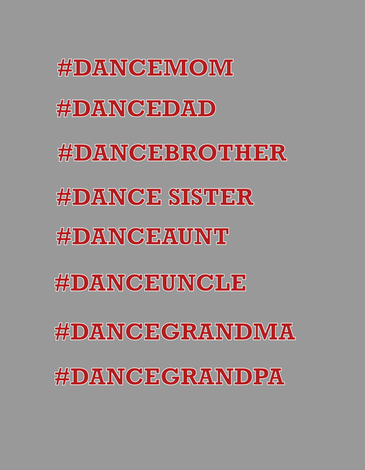#Family Logo for Back of Shirts
